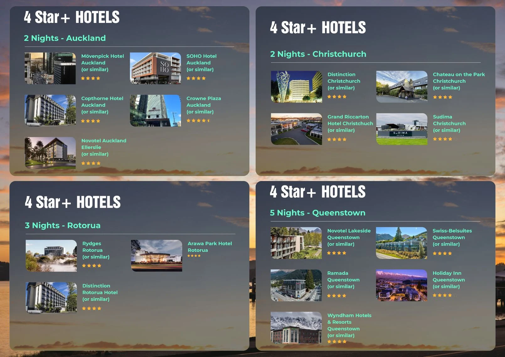 NZ-14-Day-Group-Tour-Hotels